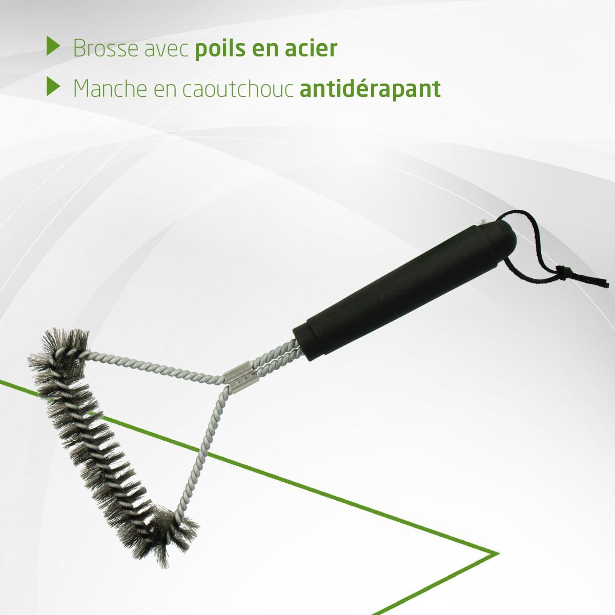 Amig - Fireplus brosse inox 30,5 cm - nettoyage grilles barbecue