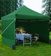 Yaheetech Tonnelle pliante 3 x 3 m avec 4 parois latérales, étanche, stable et résistant à l'hiver, 32