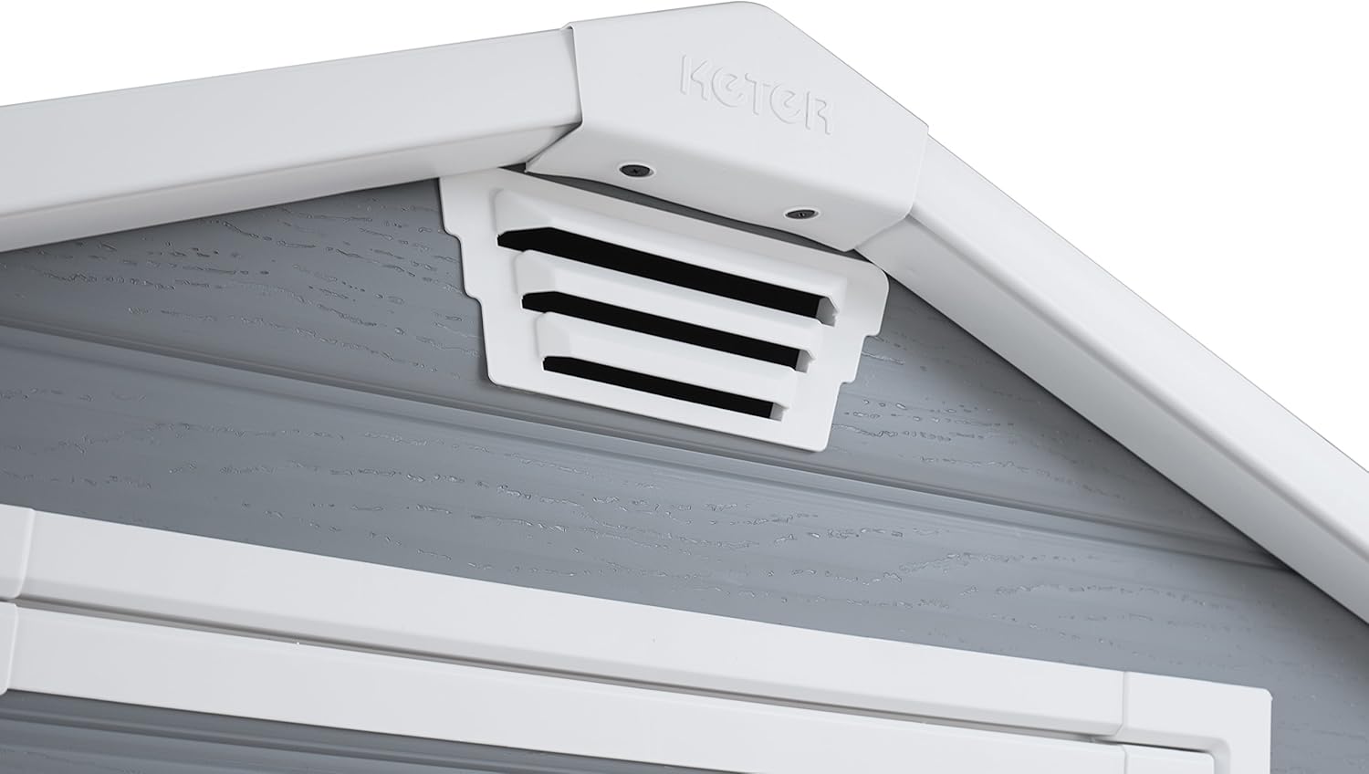 Keter - Abri Manor 46 - 2,2m² - double porte, coloris gris