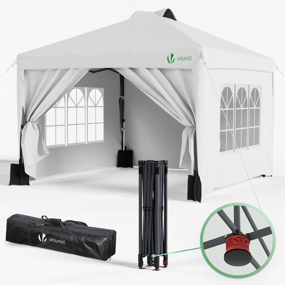 VOUNOT - Tonnelle Pop Up 3x3m Imperméable UV Sac transport facile