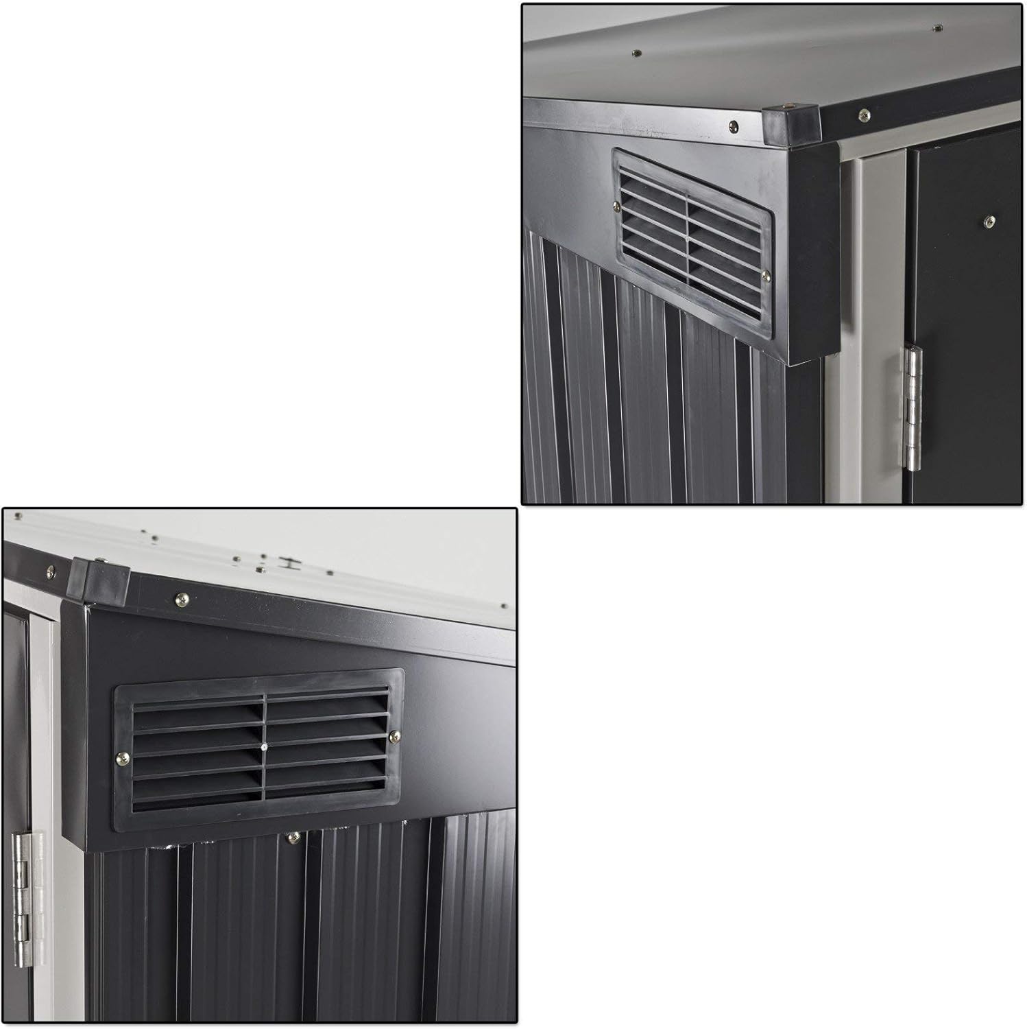 Duramax - abri poubelles double - 154x96x131 cm - métal verrouillable