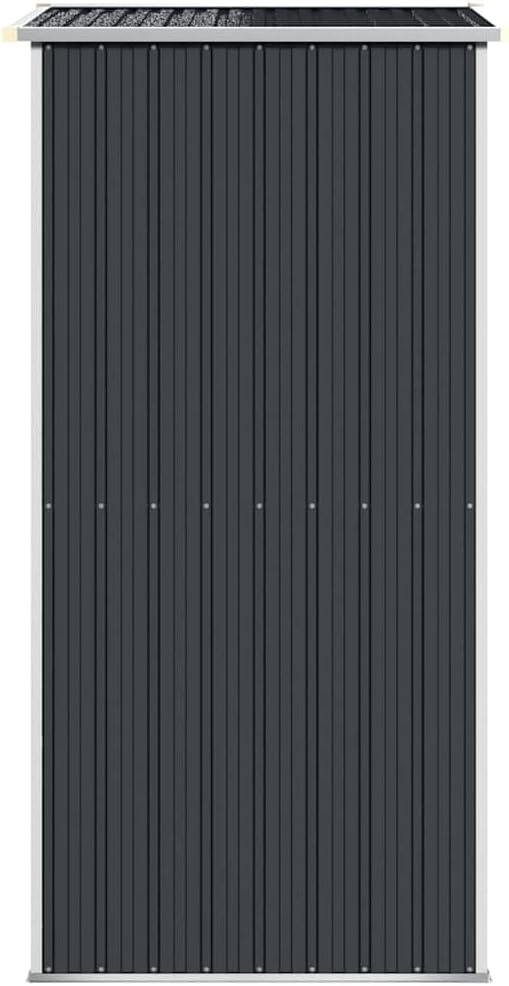 vidaXL - Abri de jardin - 192x108x223 cm - acier galvanisé, anthracite