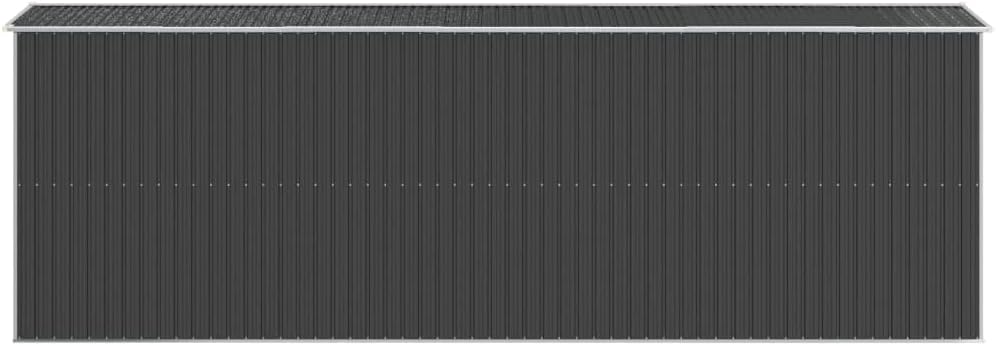 vidaXL - Abri de jardin acier galvanisé 192x606x223 cm - anthracite