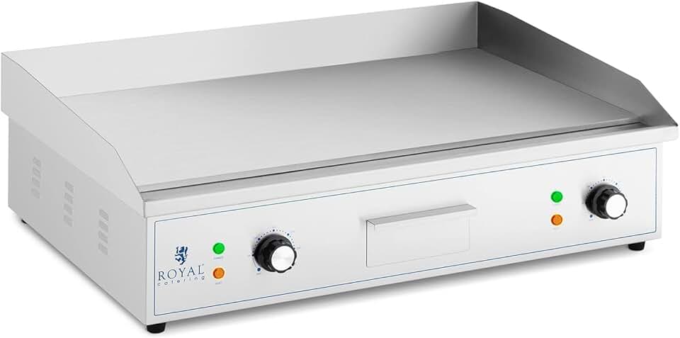 Royal Catering - plancha électrique pro, 727x420mm, 4400W, cuisson, 74242