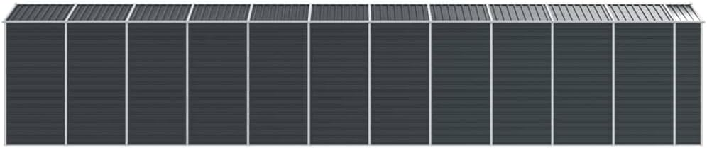 vidaXL Abri de Jardin Anthracite 191x980x198 cm Acier galvanisé