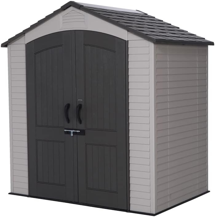 Lifetime - Abri de jardin série Tan - 132,7x204,4x227,9 cm - robuste, spacieux