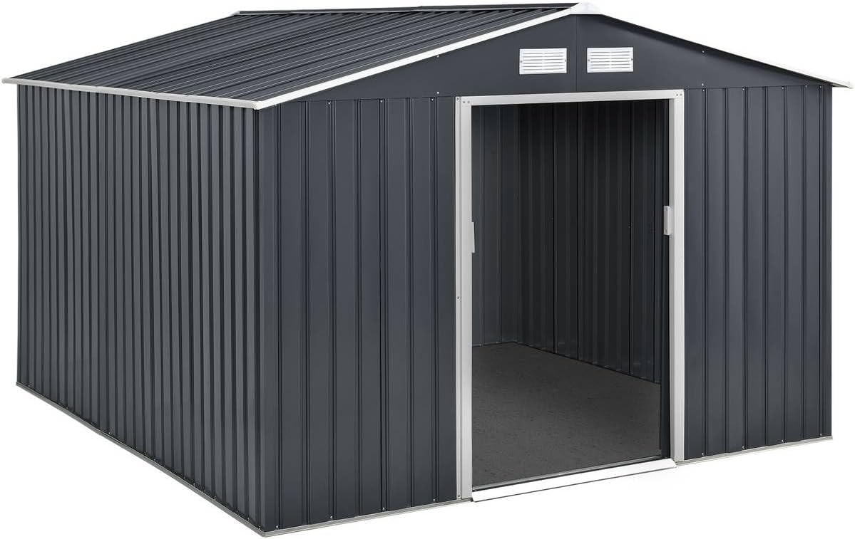 Habitat et Jardin Abri de Métal Vegas, 7.06m² 1299_93416 Gris