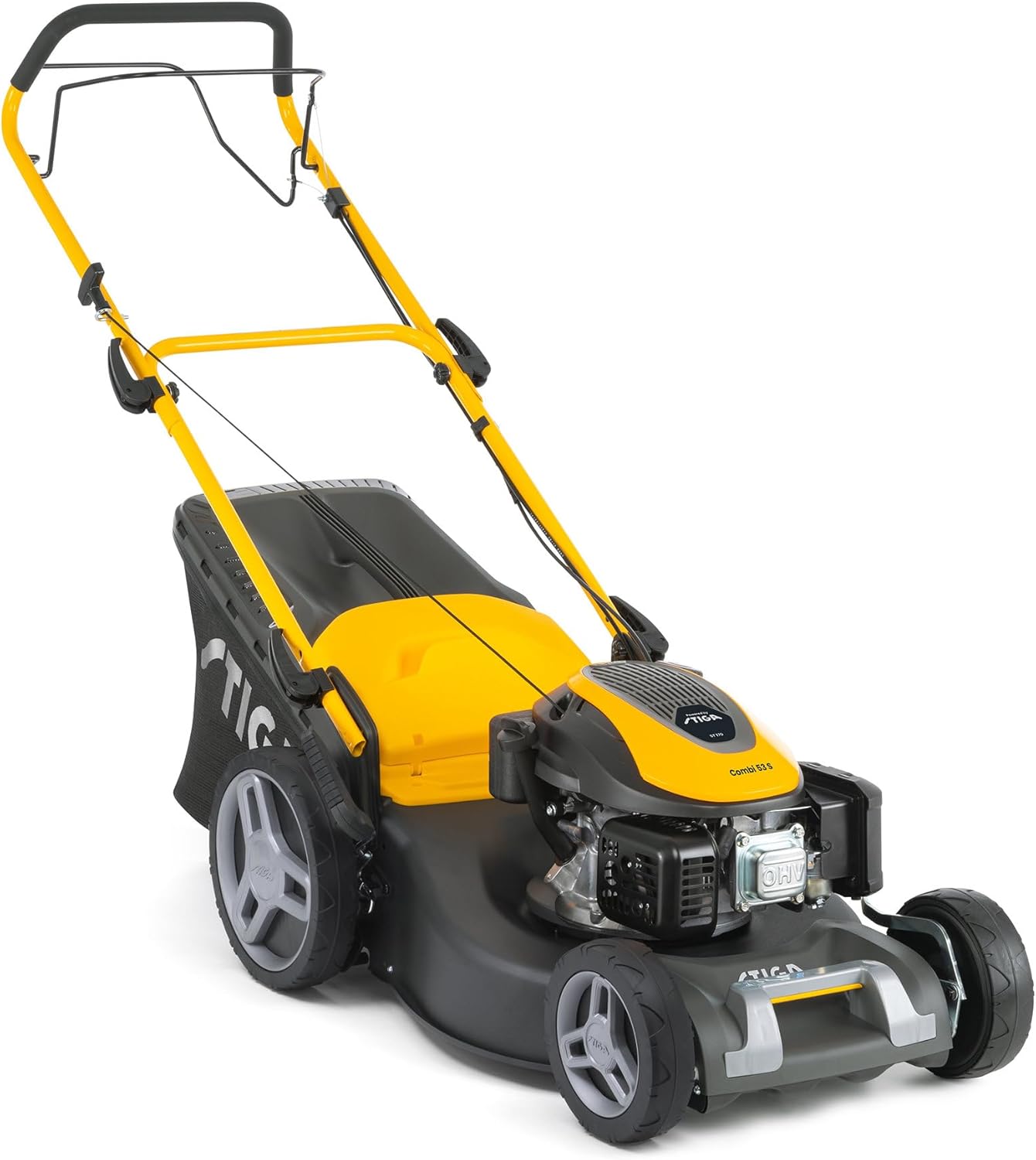 STIGA - Combi 53 S - 51 cm - tondeuse thermique 166 cc, bac 60L, 3-en-1