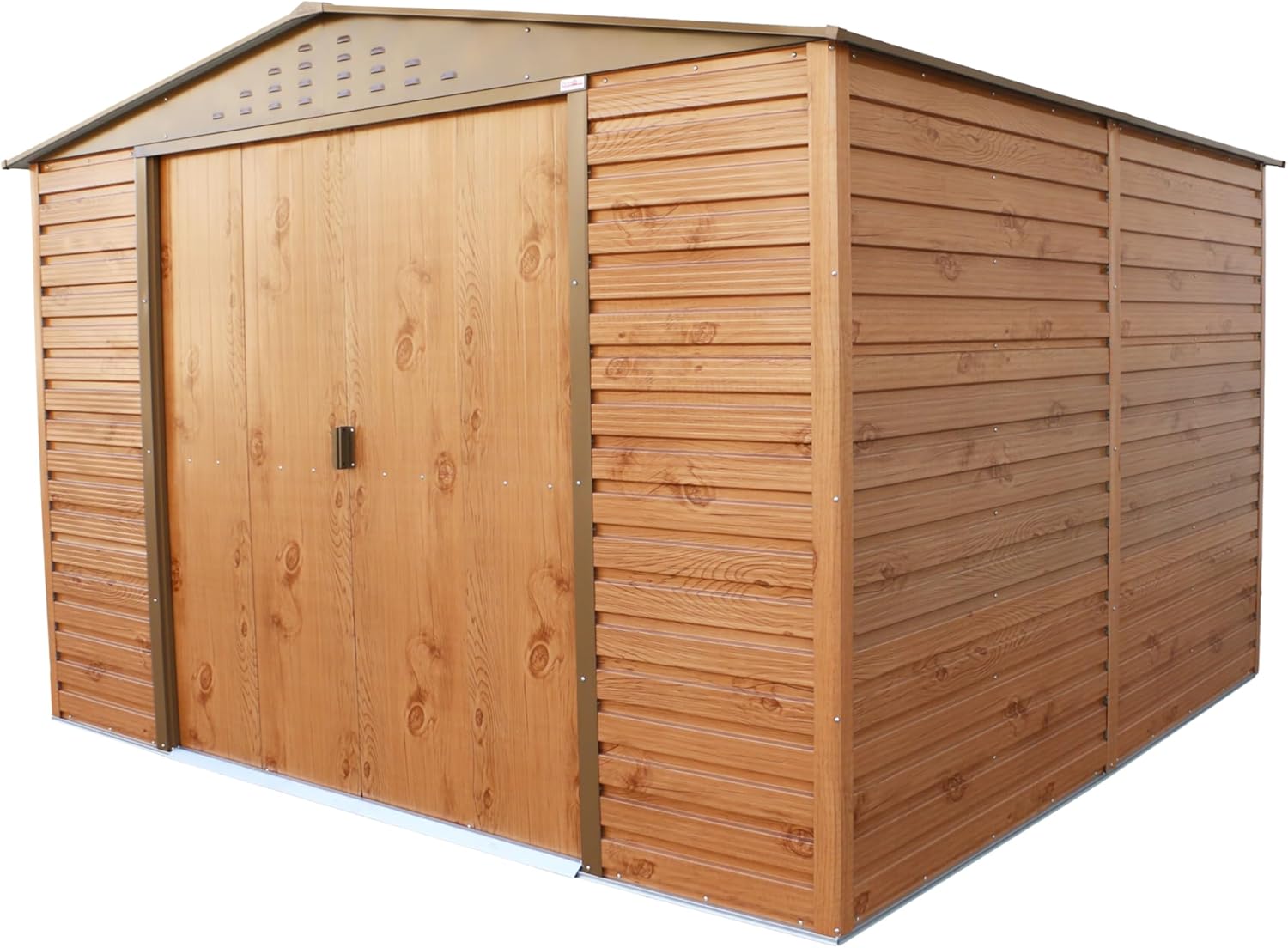 Duramax - Alpine série - 10x10 (9,75m²) - abri métal toit renforcé, acier galvanisé, sans entretien