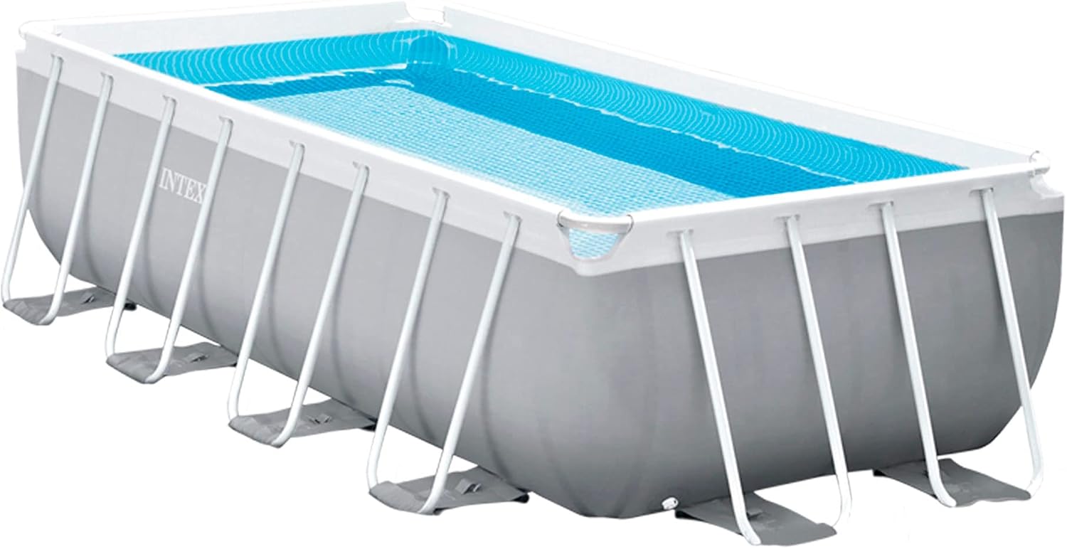 Intex kit Piscine Prism Frame rectangulaire Angulaire Tubulaire (l) 4,88 x (l) 2,44 x (h) 1,07m