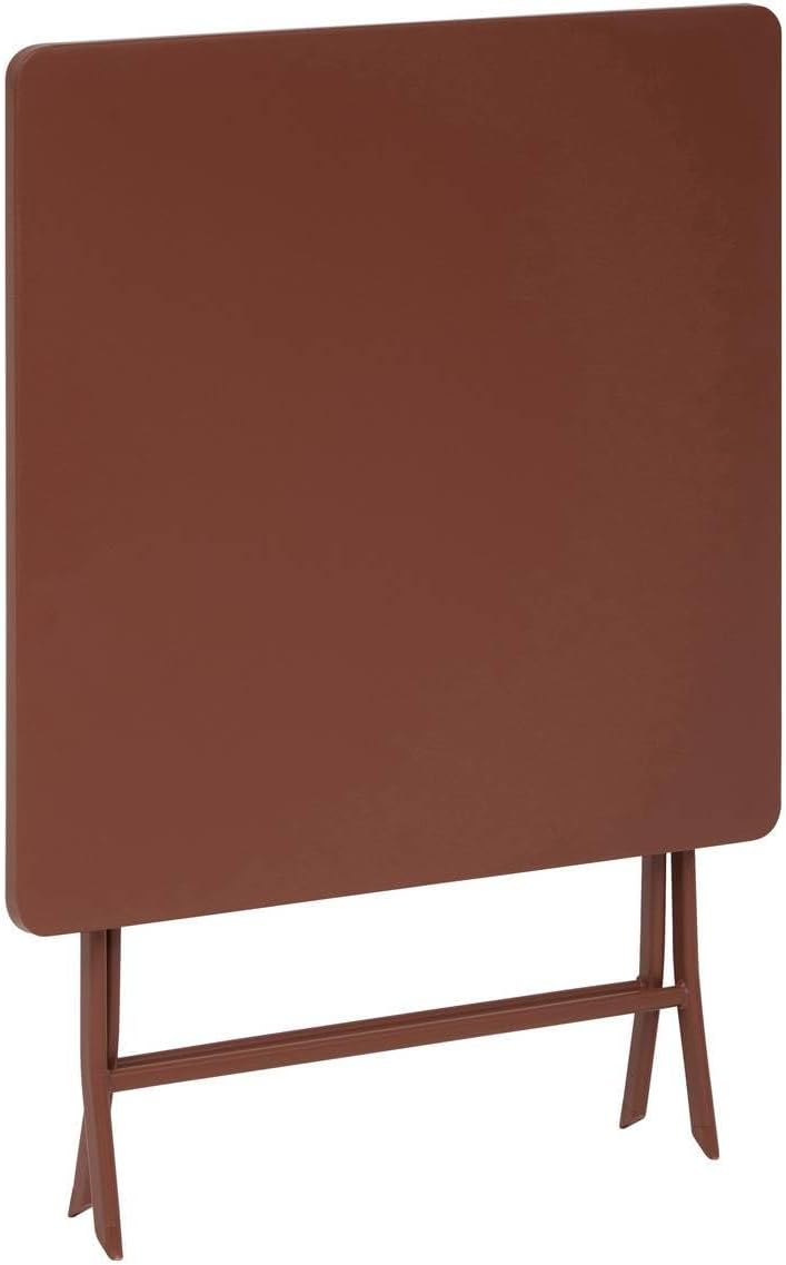 Hespéride - Greensboro - 2 places 70x70cm - table pliante acier acajou