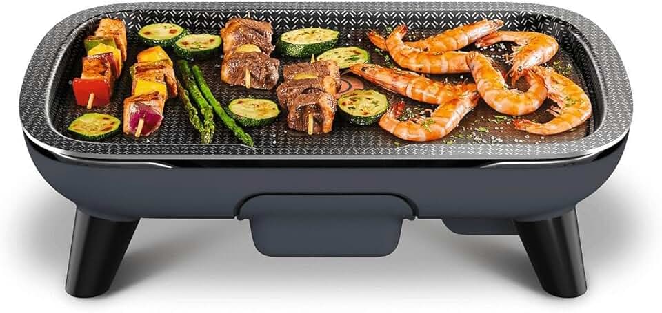 Tefal - Plancha Des Saveurs - 2400W, antiadhésif, thermostat réglable, plaque amovible - YY4570FB