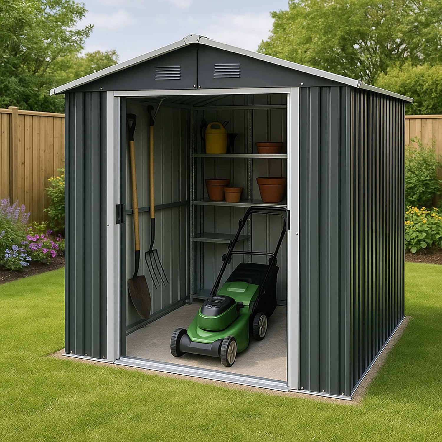 WERKA PRO - abri de jardin métal - 5m² - solide et durable