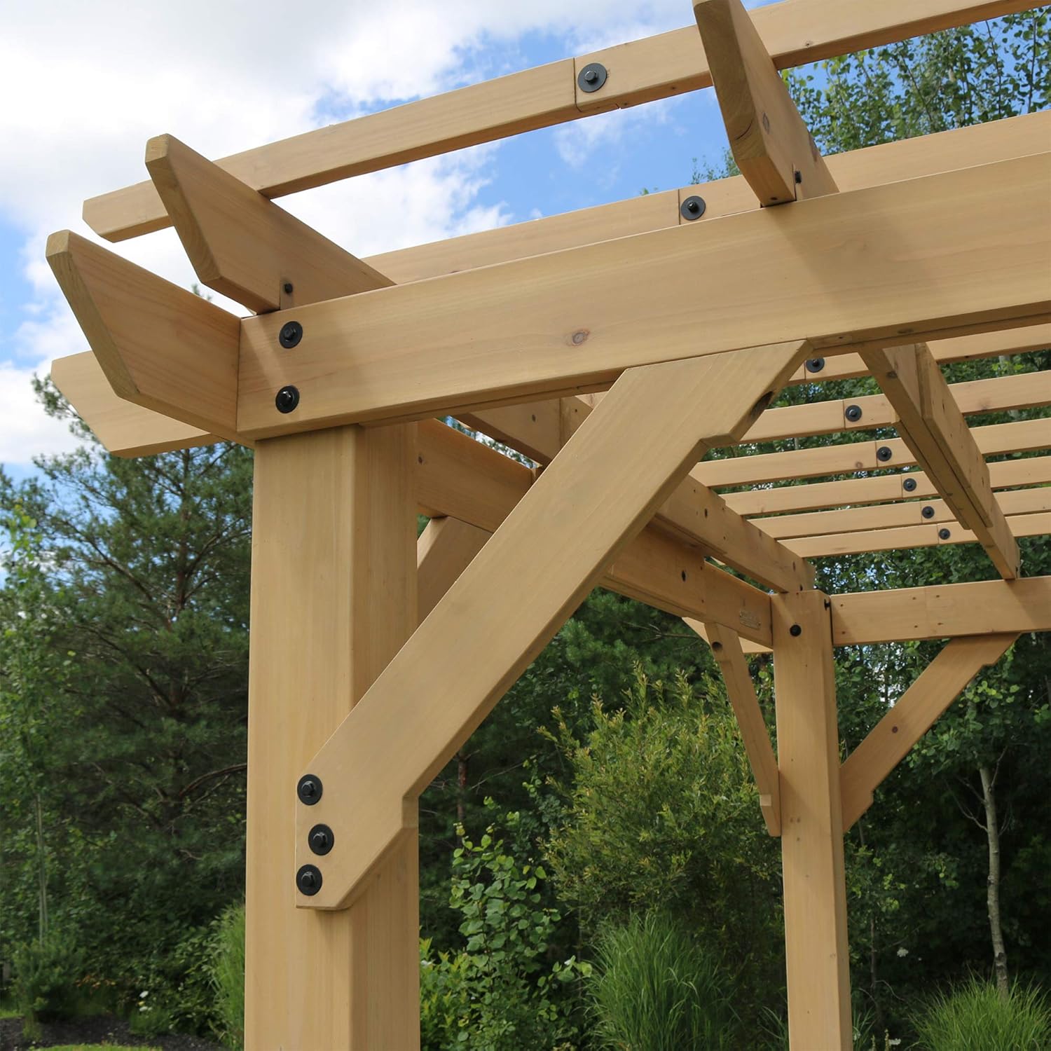 Yardistry - Pergola série classique - 10x12 ft - structure en bois premium