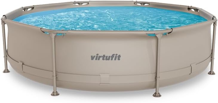 VirtuFit - Piscine ronde beige - Ø305x76 cm - Montage facile