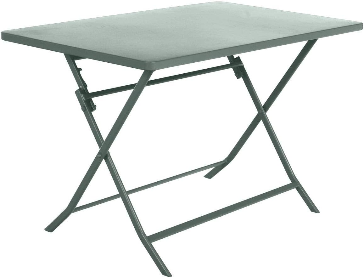 Hespéride - Greensboro - table pliante 4 places acier vert olive