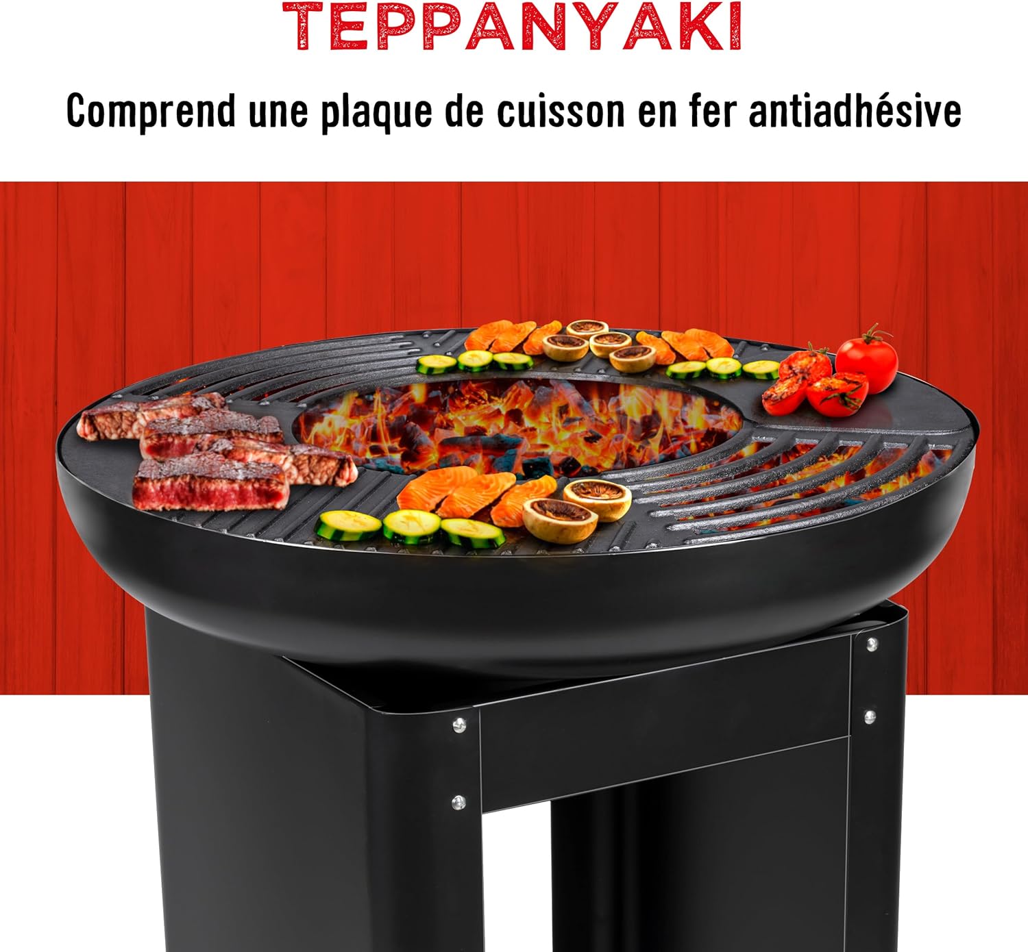 BBQ Collection - Brasero Plancha japonais 61x90cm - extérieur teppanyaki