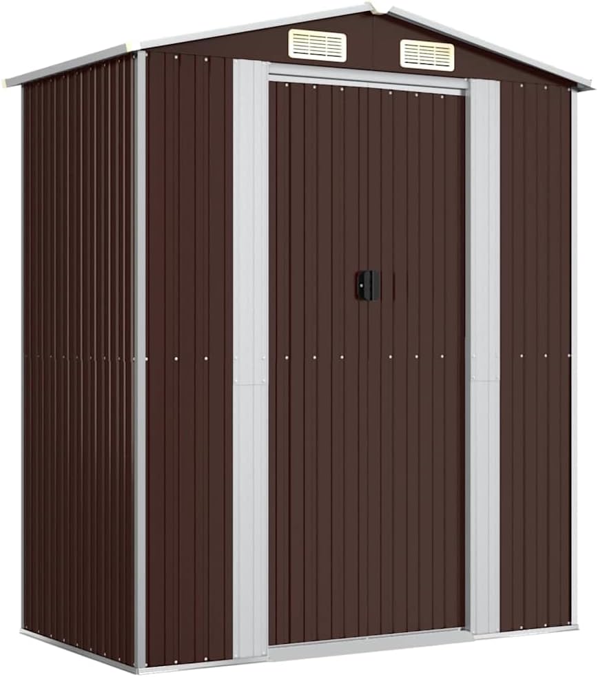 vidaXL - Abri de Jardin - 192x108x223 cm - Acier galvanisé, rangement