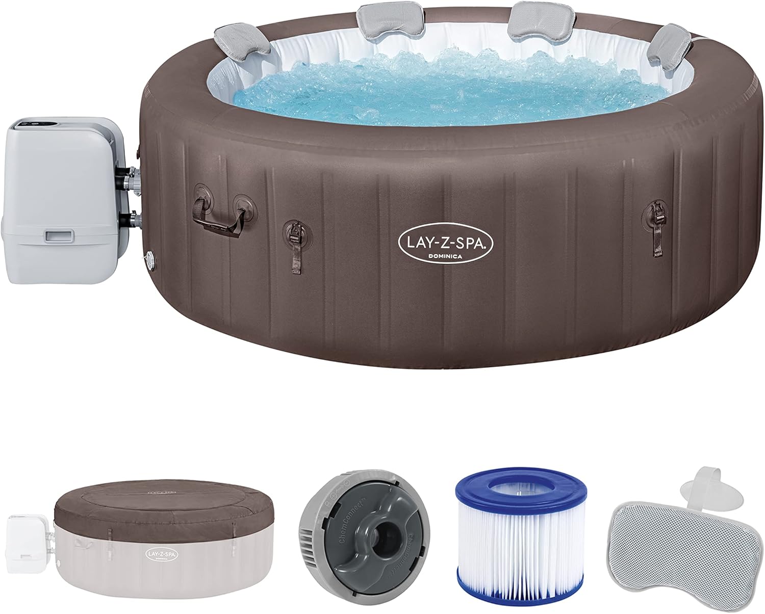 Bestway - spa Dominica - 196x196x71cm - hydrojet, appli mobile