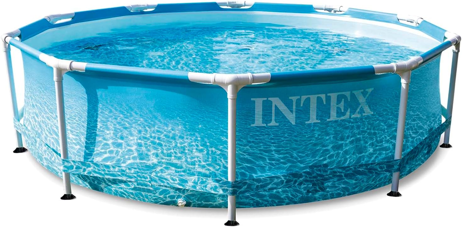 Intex - Kit Piscinette Tubulaire Ocean - ø3,05x0,76m - montage rapide