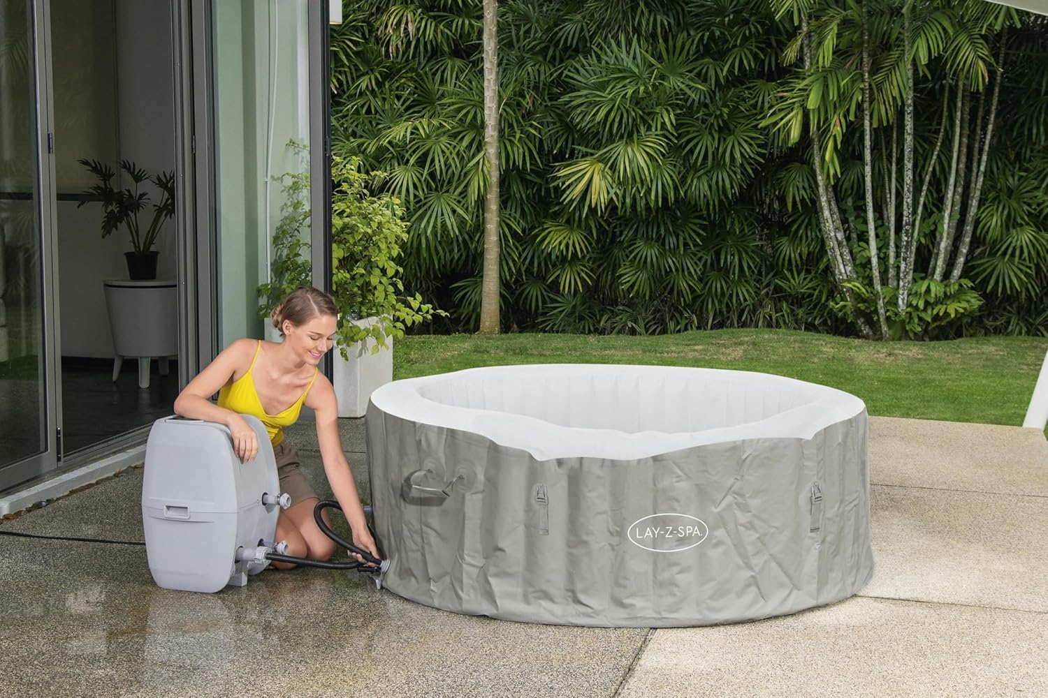 Bestway - LAY-Z-SPA Tahiti série Airjet - 180x66 cm - 2-4 personnes LAY-Z-SPA®