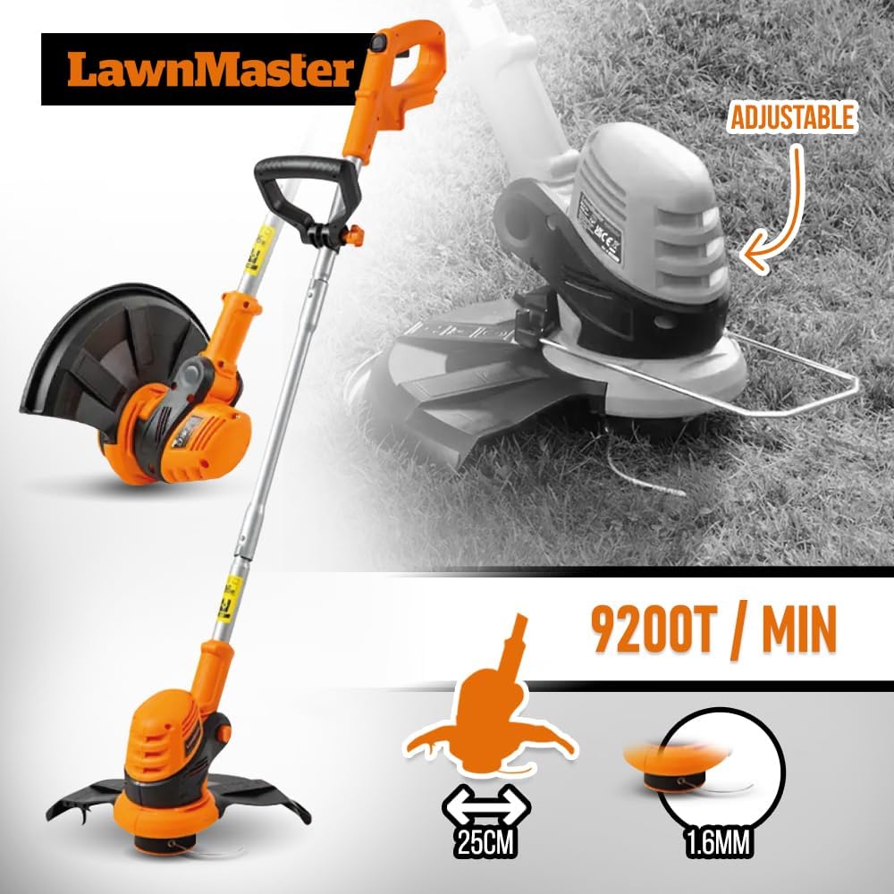 Lawnmaster - Robot tondeuse série 24V - coupe bordures inclus, 2 batteries