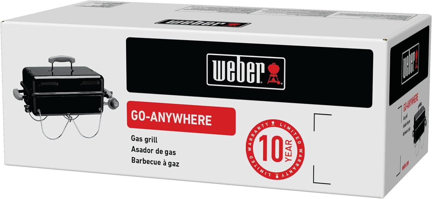 Weber - Go-Anywhere - 42x26cm - barbecue gaz portable pieds repliables