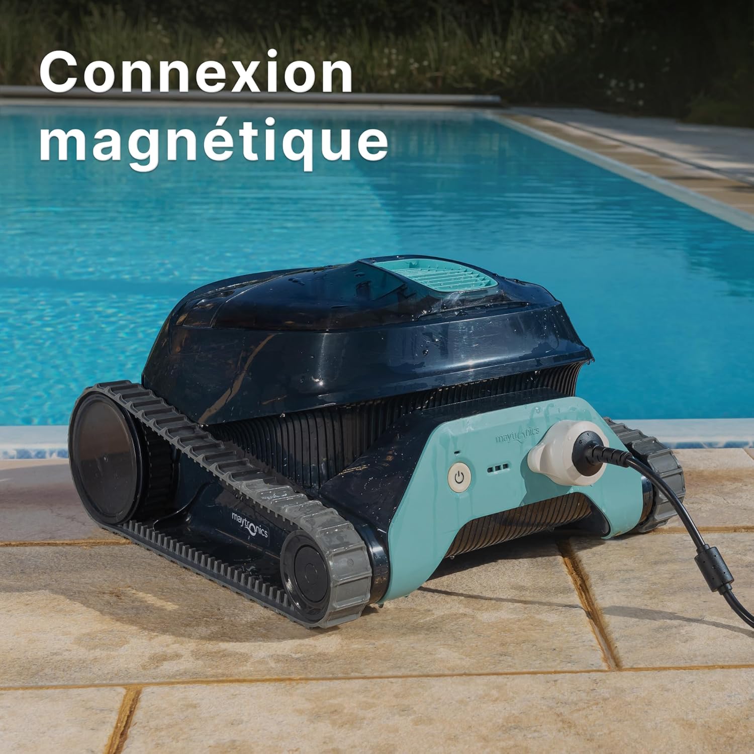 Dolphin Liberty 100 Aspirateur Piscine sans Fil, Robot Piscine Fond et Parois, Système de Filtration Fine, 120Min d'Autonomie, pour Piscines Enterrées & Hors Sol Jusqu’à 10 m