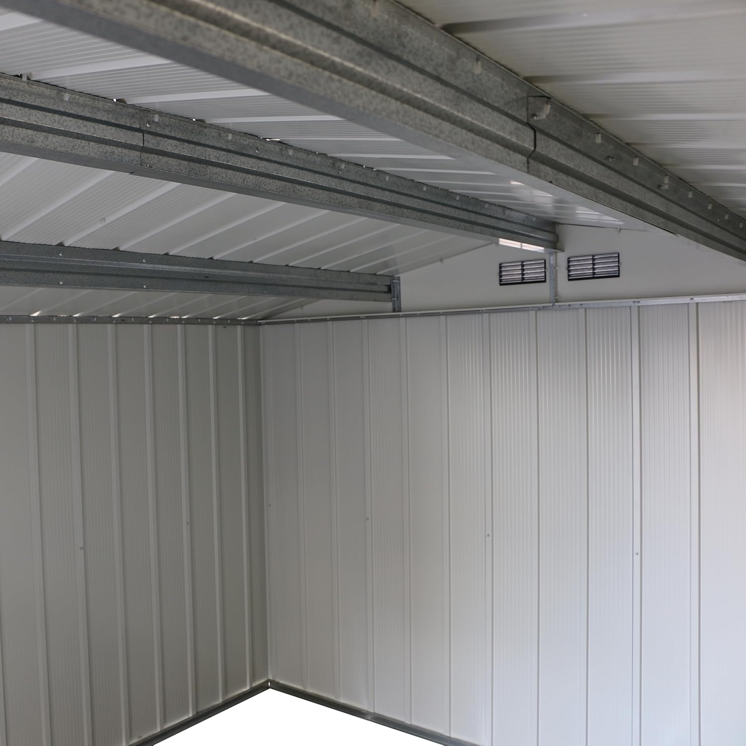 Duramax - ECO Abri de jardin métal 11,68m² toit renforcé anthracite 10x12