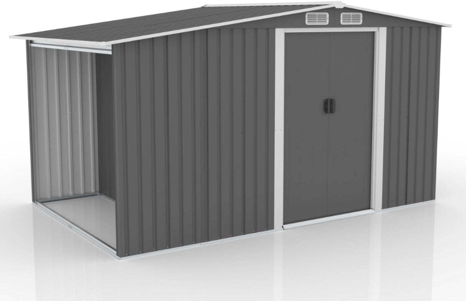 Concept Usine - Vosges - abri jardin 6.87m² métal robuste, abri bûches
