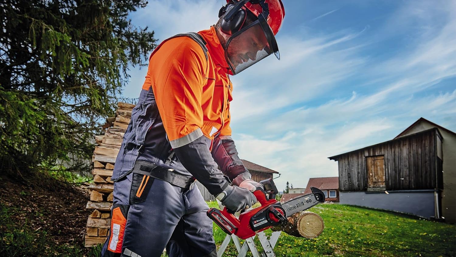 Einhell Professional Elagueuse sans fil FORTEXXA 18/20 TH Solo - Power X-Change (18V, moteur sans charbon, régime max 3 800 tr/min max) Livré sans Batterie ni Chargeur