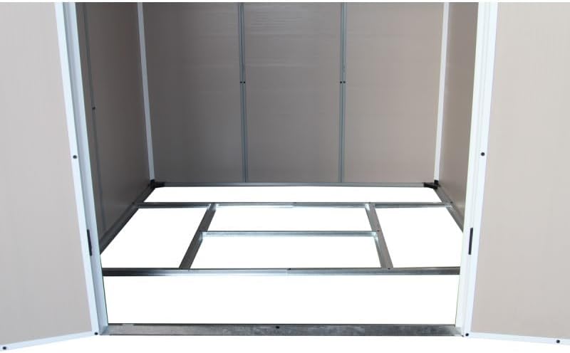 Jôbu - Abri Jardin Résine - 5,32m² - acier, porte double, fenêtre, 226cm