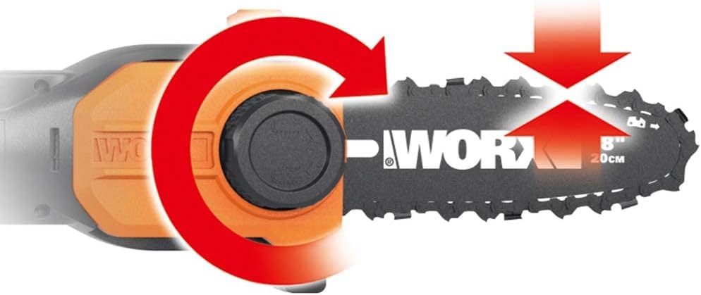 WORX - Set WG908E - taille-haie 45cm & élagueuse 20cm sur perche 1.8-2.3m WG908E