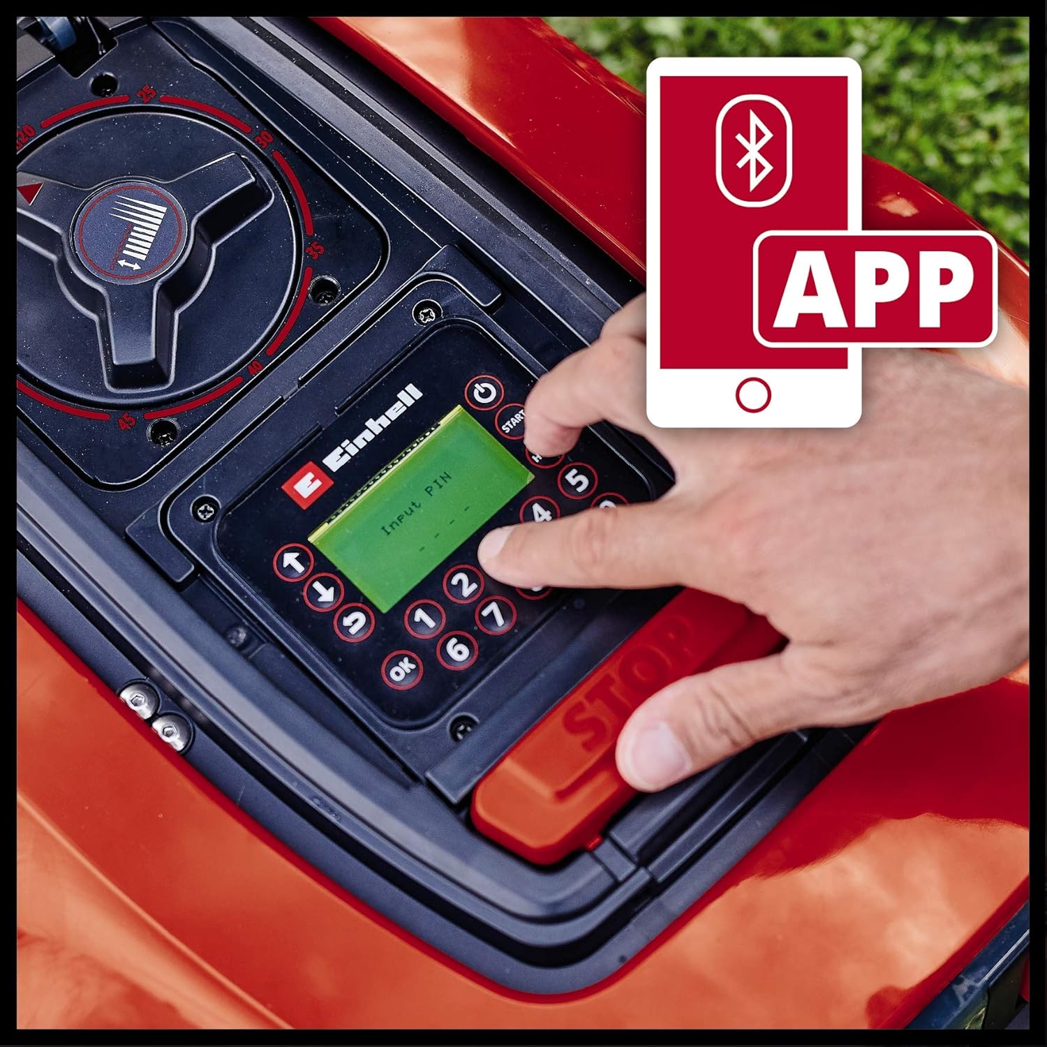Einhell - FREELEXO série - pour 800 m² - Bluetooth, pente 35%, LCD, 800-LCD-BT