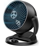 Dreo Ventilateur de table silencieux 28 dB, ventilateur de 30 cm de haut avec refroidissement, 3 vitesses, 21 m d'air...
