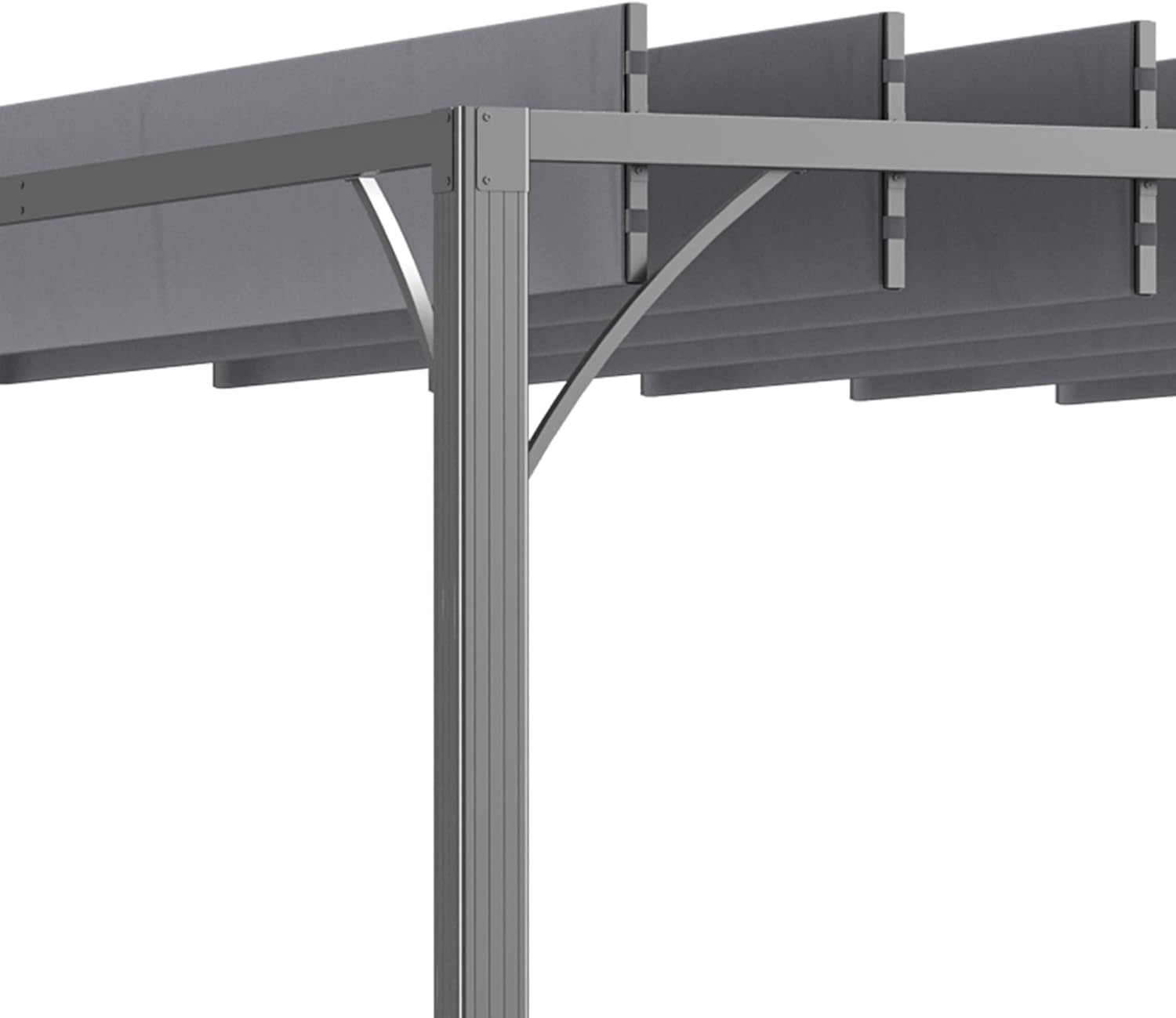Outsunny - Pergola bioclimatique 4x3 m - Lames orientables, structure aluminium, UV 50+ - Gris - TP12