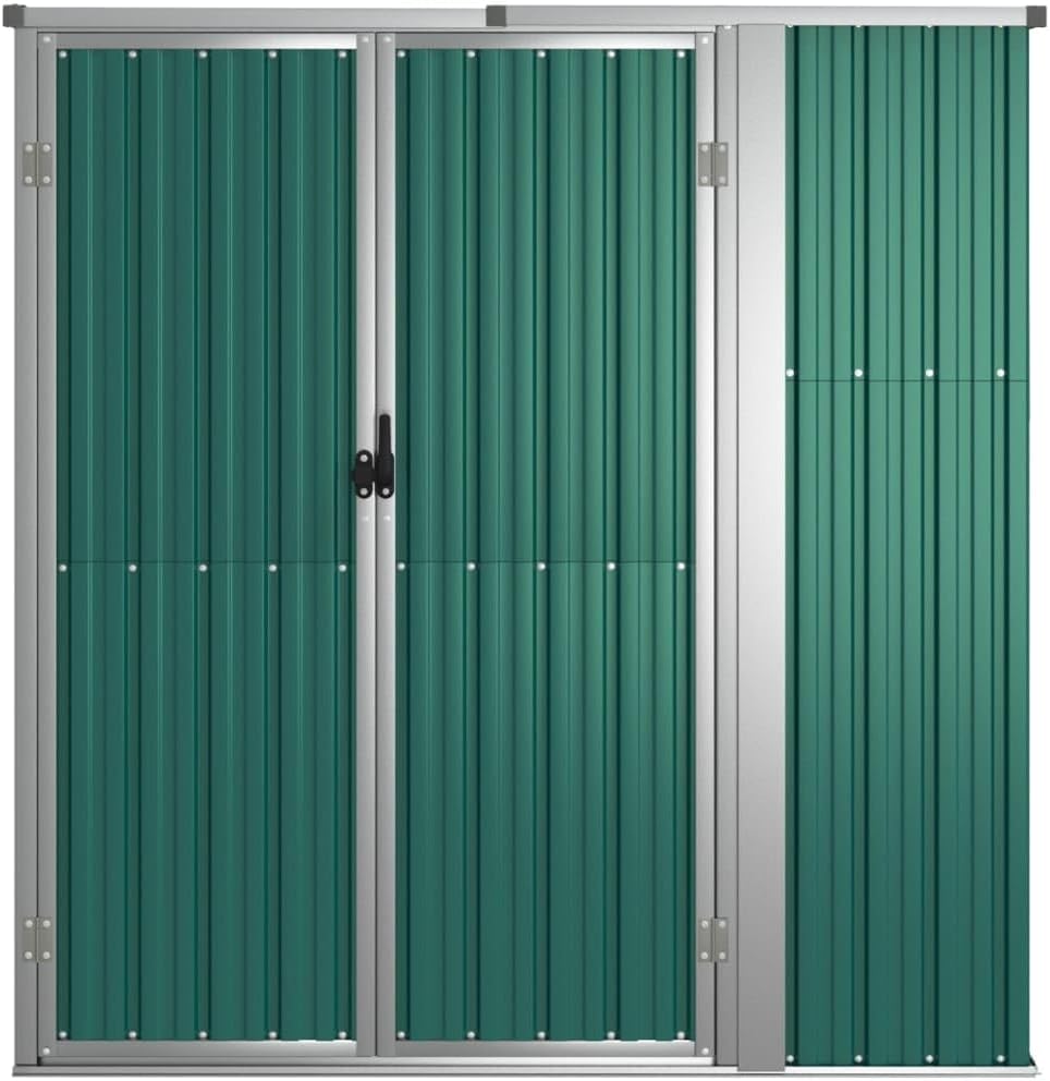 Générique Abri à Outils de Jardin Vert 161x89x161 cm Acier galvanisé, Maison & Jardin, Pelouses & Jardins, Vie en extérieur, Structures extérieures, Cabanes & abris de Jardin, Vert, (Poids 29.62KG)