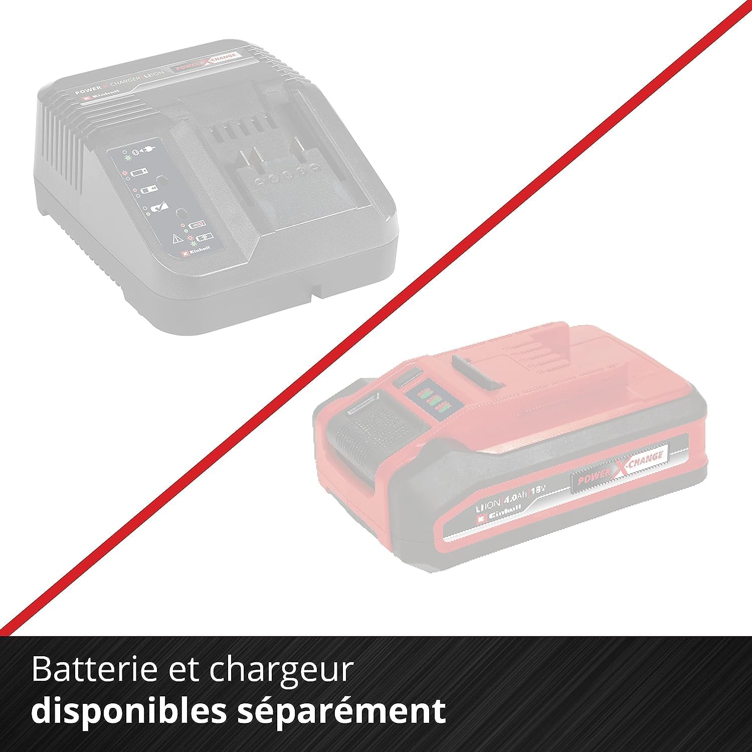 Einhell Tronçonneuse sans fil FORTEXXA 18/30 Solo - Power X-Change (18V, moteur sans charbon, guide-chaîne 30 cm, régime max 4 300 tr/min) Livré sans Batterie ni Chargeur