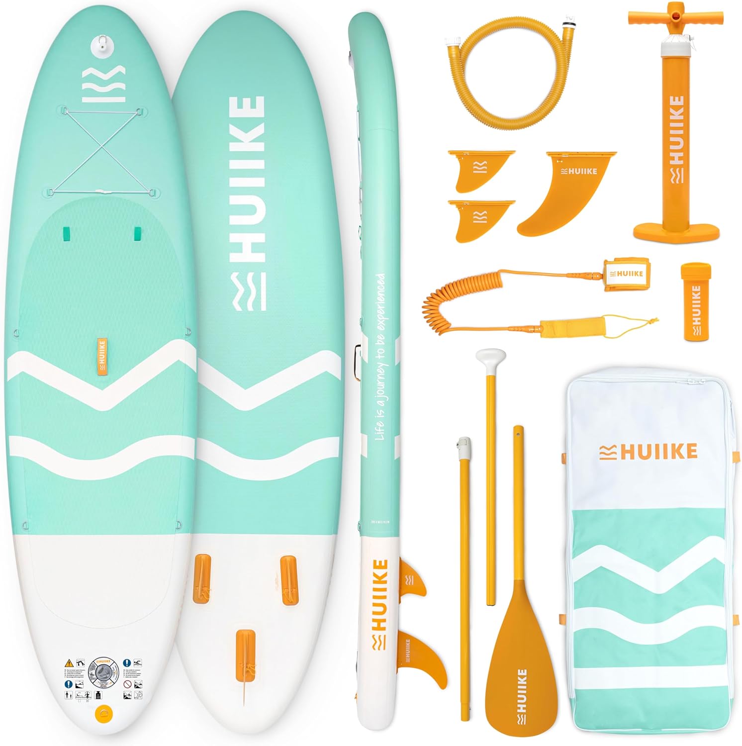 HUIIKE - paddle gonflable adulte - 305x84x15 cm - stable, résistant, accessoires inclus