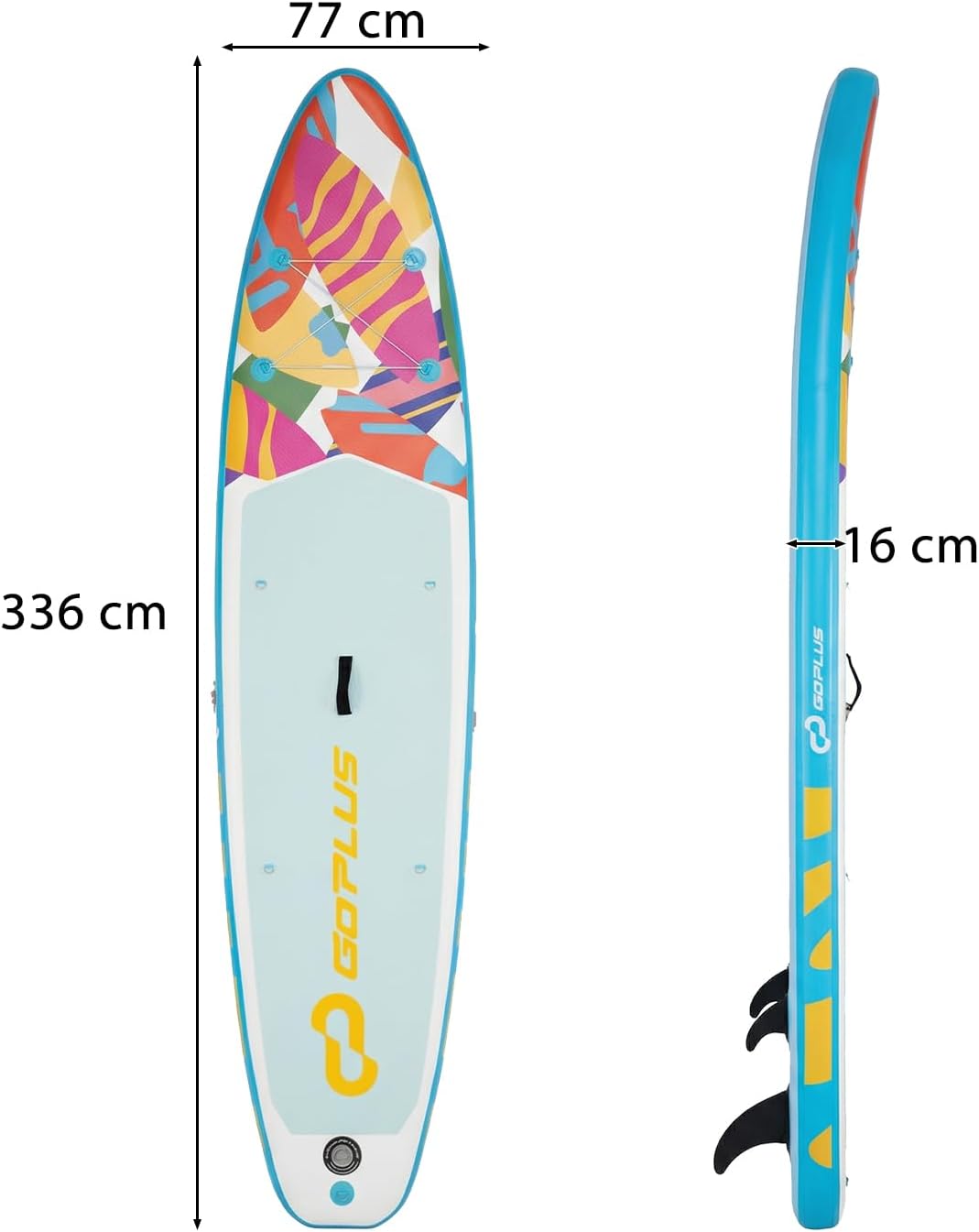 GOPLUS - Stand Up Paddle adulte - 336cm - stable, 160kg, siège kayak, kit complet