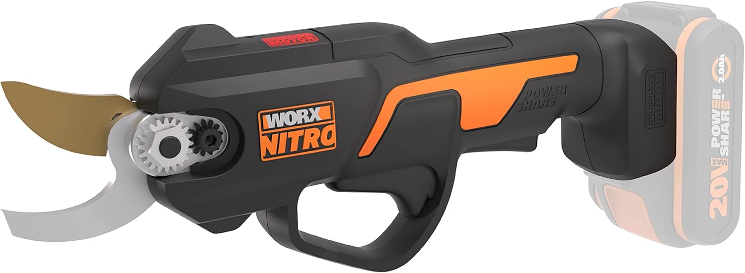 WORX - Sécateur sans fil série Brushless - coupe 25 mm, 1500 coupes, lames SK5 - WG330E.9