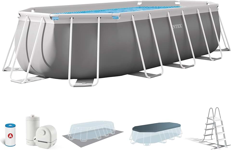 Intex - Prism Frame ovale - 5,03x2,74x1,22m - kit piscine tubulaire