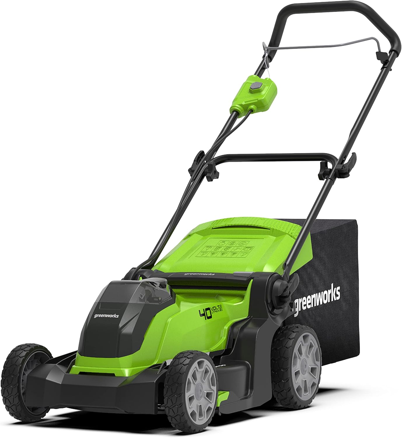 Greenworks - G40LM41 - 41cm coupe, sac 50L, sans batterie ni chargeur G40LM41