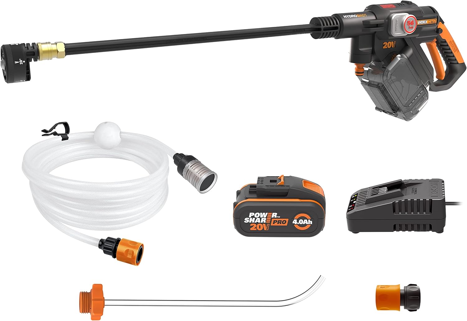 WORX - Hydroshot série 20V - sans fil, brushless, 4Ah, mobile WG633E