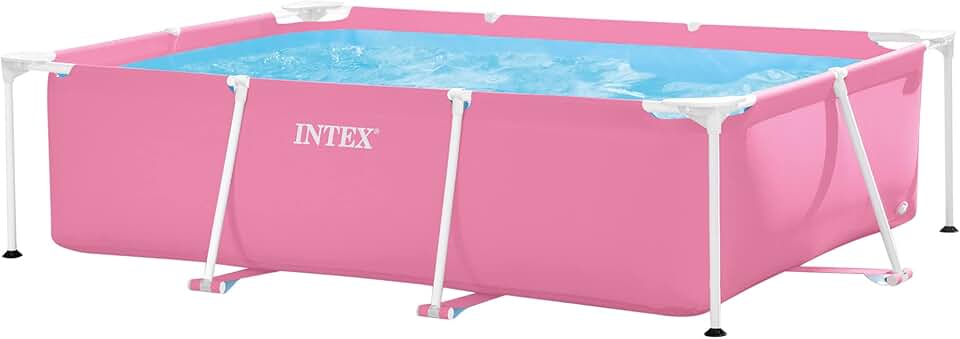Intex - piscine cadre rectangulaire Pink - 2,20x1,50x0,60m - robuste, facile à installer - 28266NP