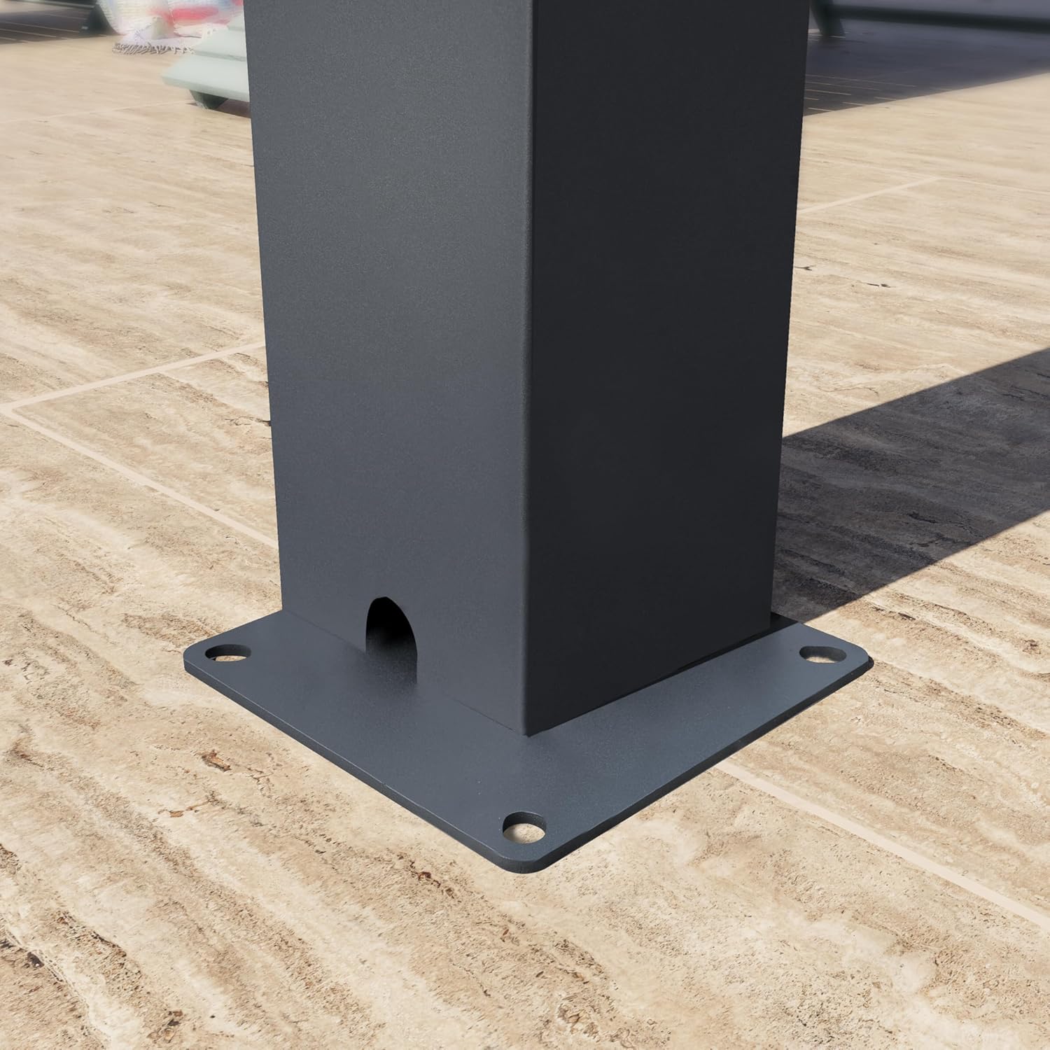 PRIMEYARD - Pergola aluminium, 3x6m, lames orientables, anthracite