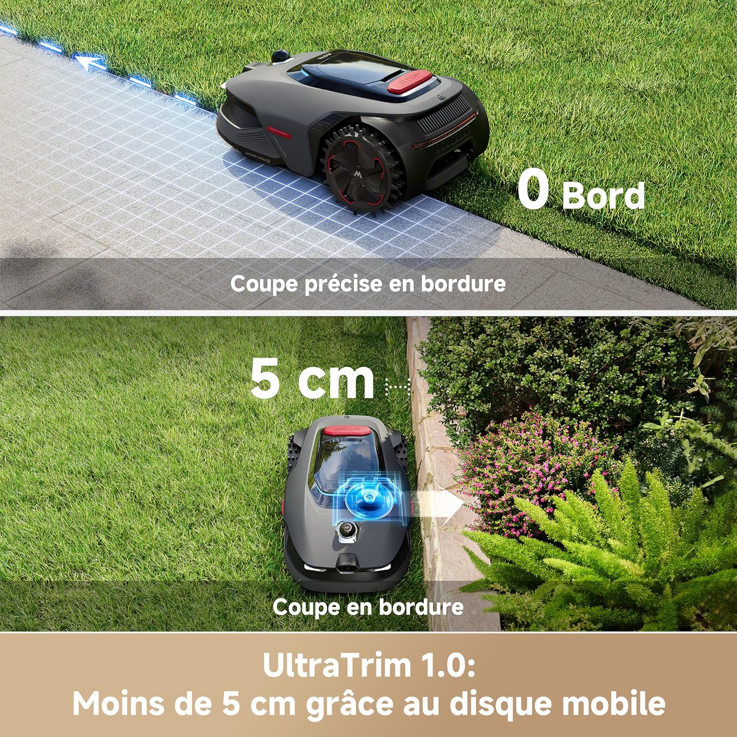MOVA - LiDAX Ultra série - 1600 m² - 4G, IA, LiDAR 3D, coupe 5 cm, LiDAX Ultra 1600