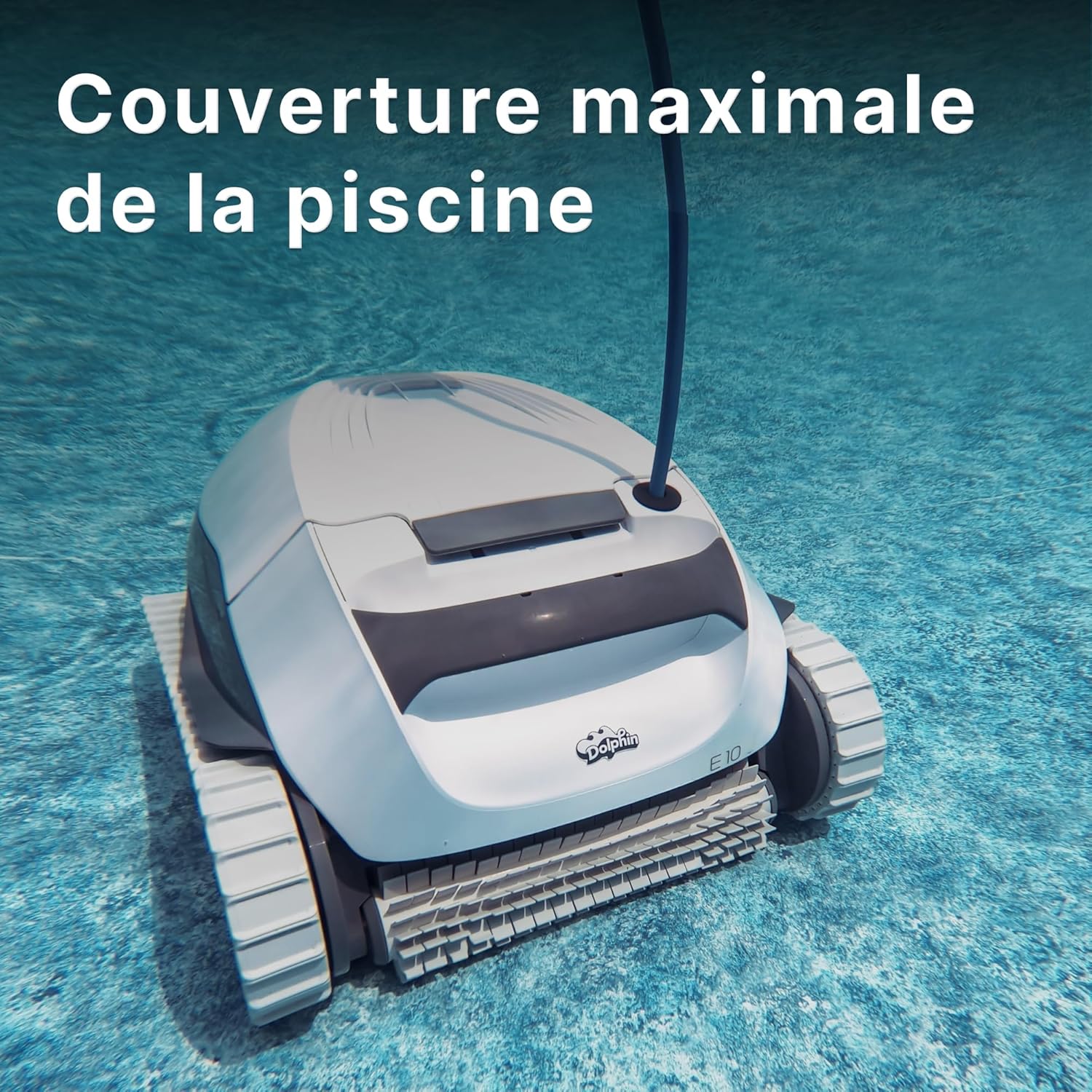Dolphin - E10 Série - 8m - Robot piscine fond, filaire, éco-énergie