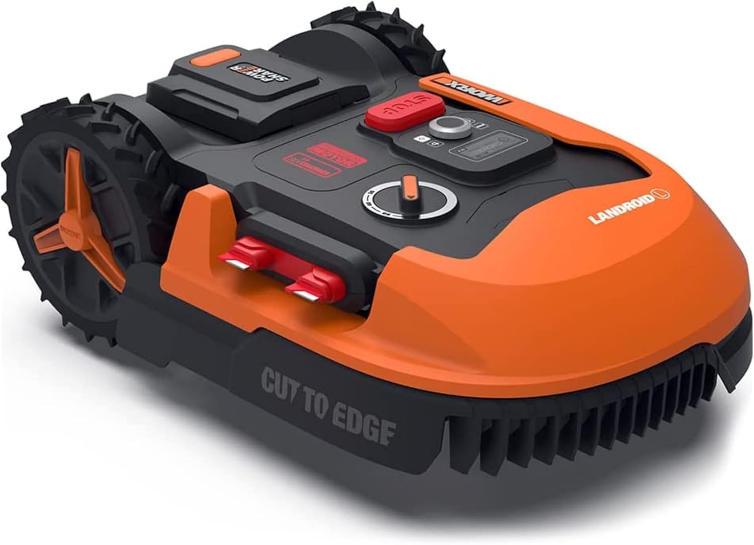 WORX - Landroid Plus (série WR147E.1) - 1000m² - robot tondeuse connecté, pente 35%, coupe bordures, détecteur pluie WR1