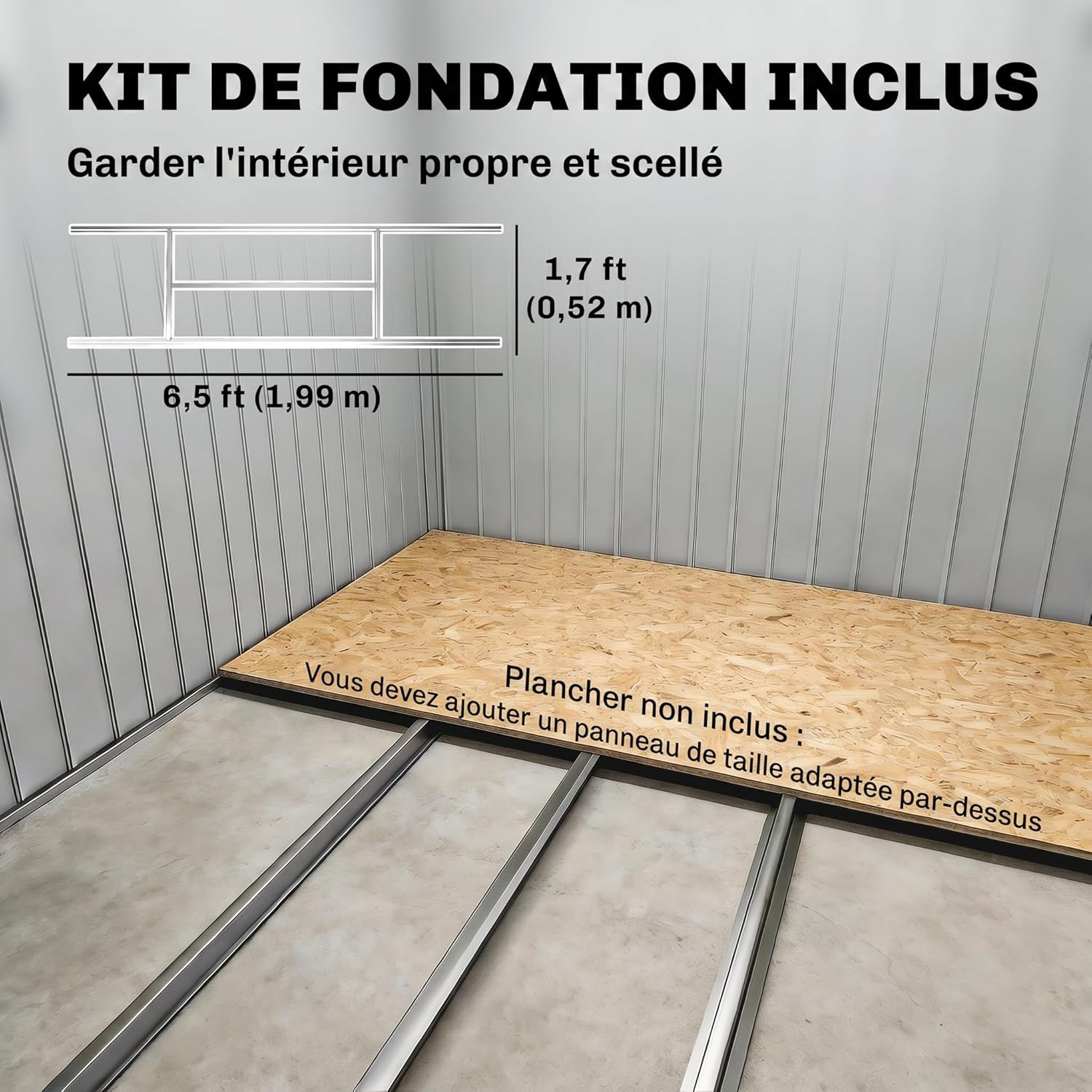 Outsunny Abri de Jardin en métal 2,77 m² cabane de Jardin 213 x 130 x 185 cm cabanon Rangement Outils avec kit de Fondation, Porte coulissante verrouillables et 4 aérations - Kaki